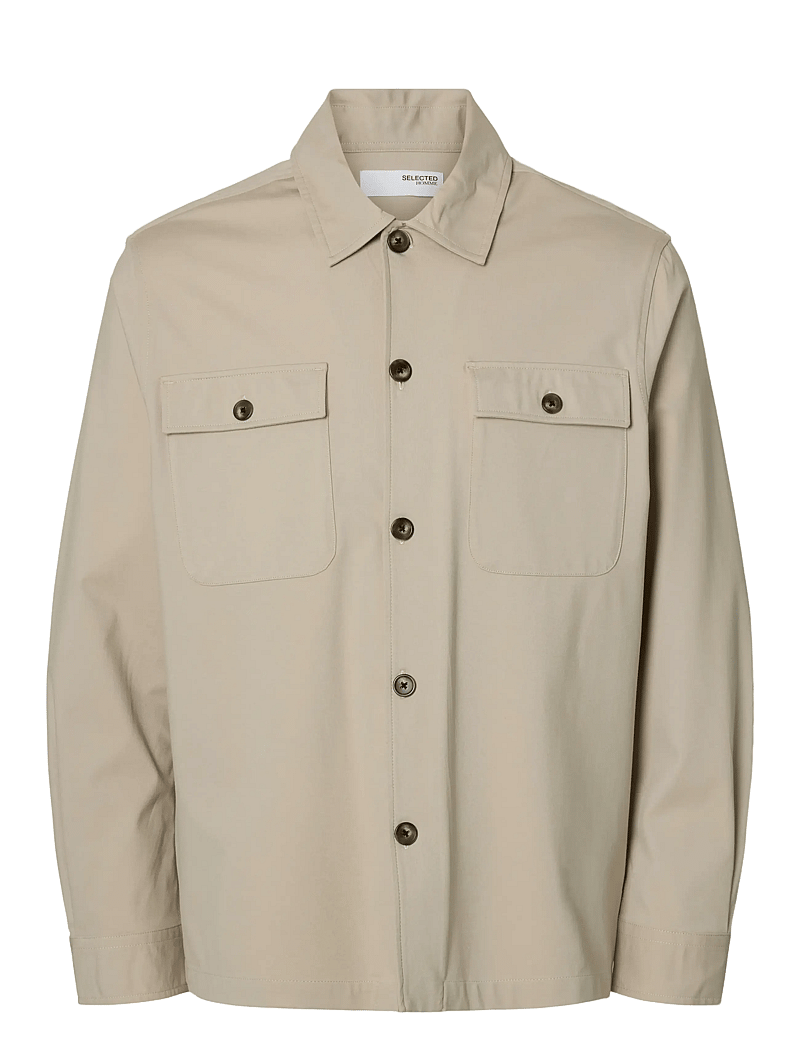 Selected - SLHREG LORENT BI-STRETCH OVERSHIRT NOOS - kollektsioonid - pure cashmere - 1
