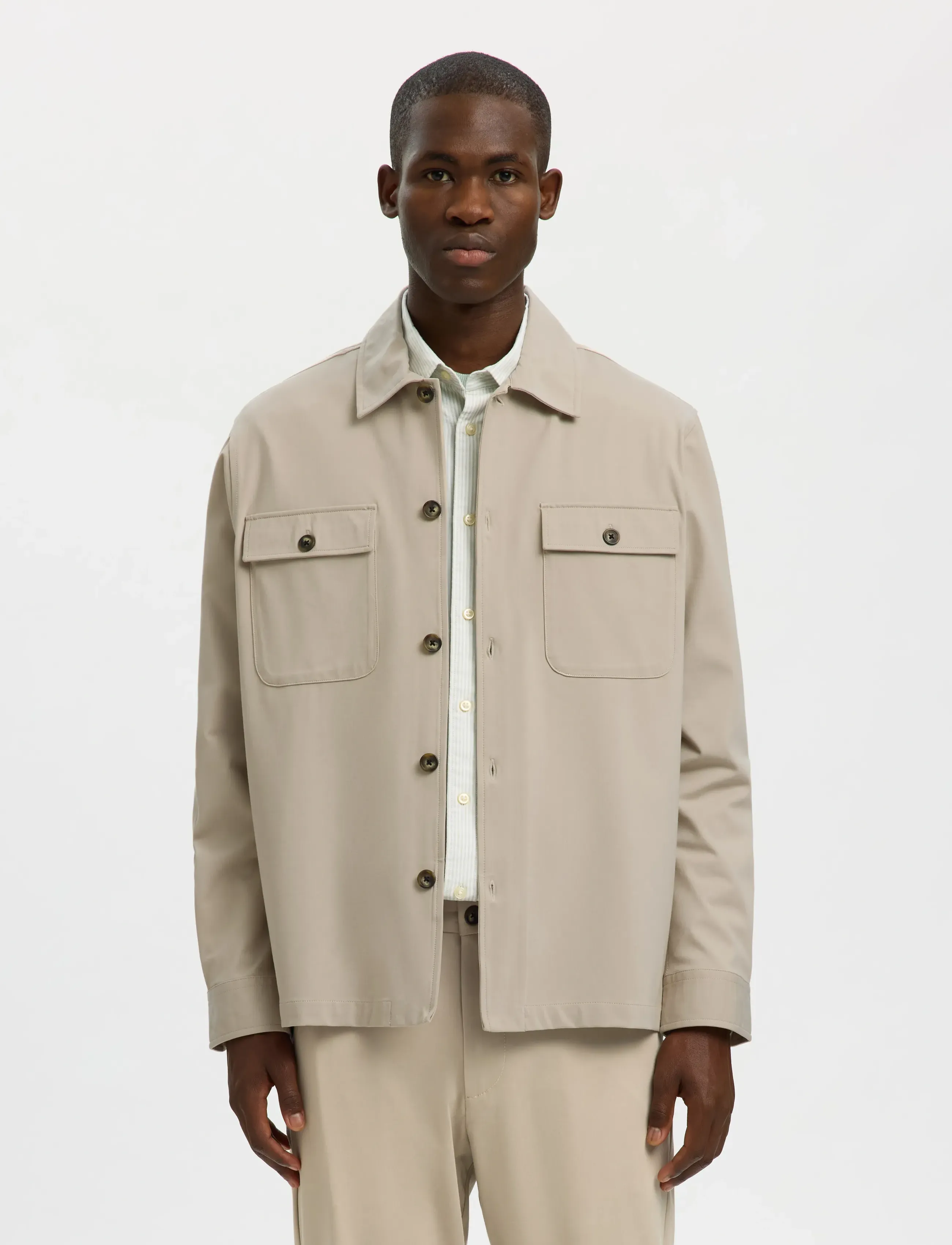 Slhreg Lorent Bi-Stretch Overshirt Noos