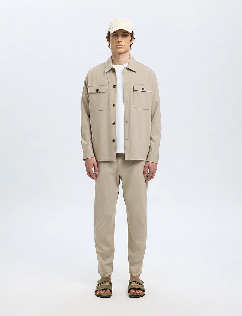 Selected - SLHREG LORENT BI-STRETCH OVERSHIRT NOOS - kollektsioonid - pure cashmere - 3