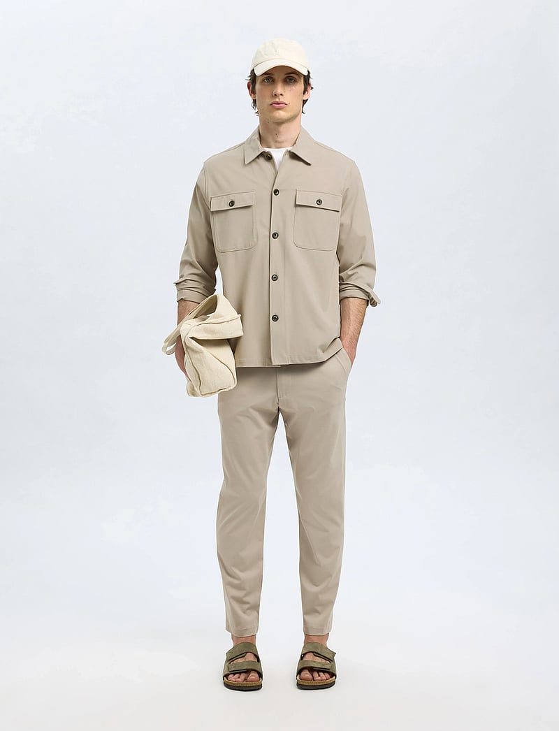 Selected - SLHREG LORENT BI-STRETCH OVERSHIRT NOOS - kollektsioonid - pure cashmere - 5