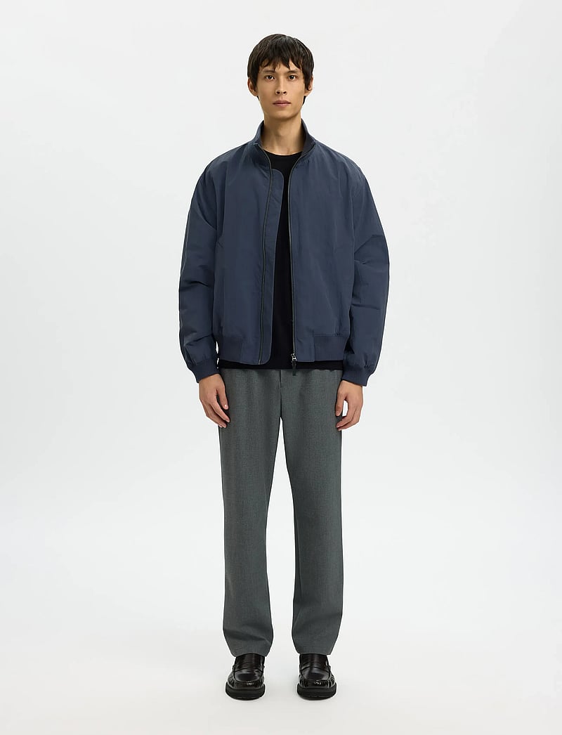 Selected - SLMTORINO SS KNIT CREW NECK NOOS - kurzärmelig - black - 5