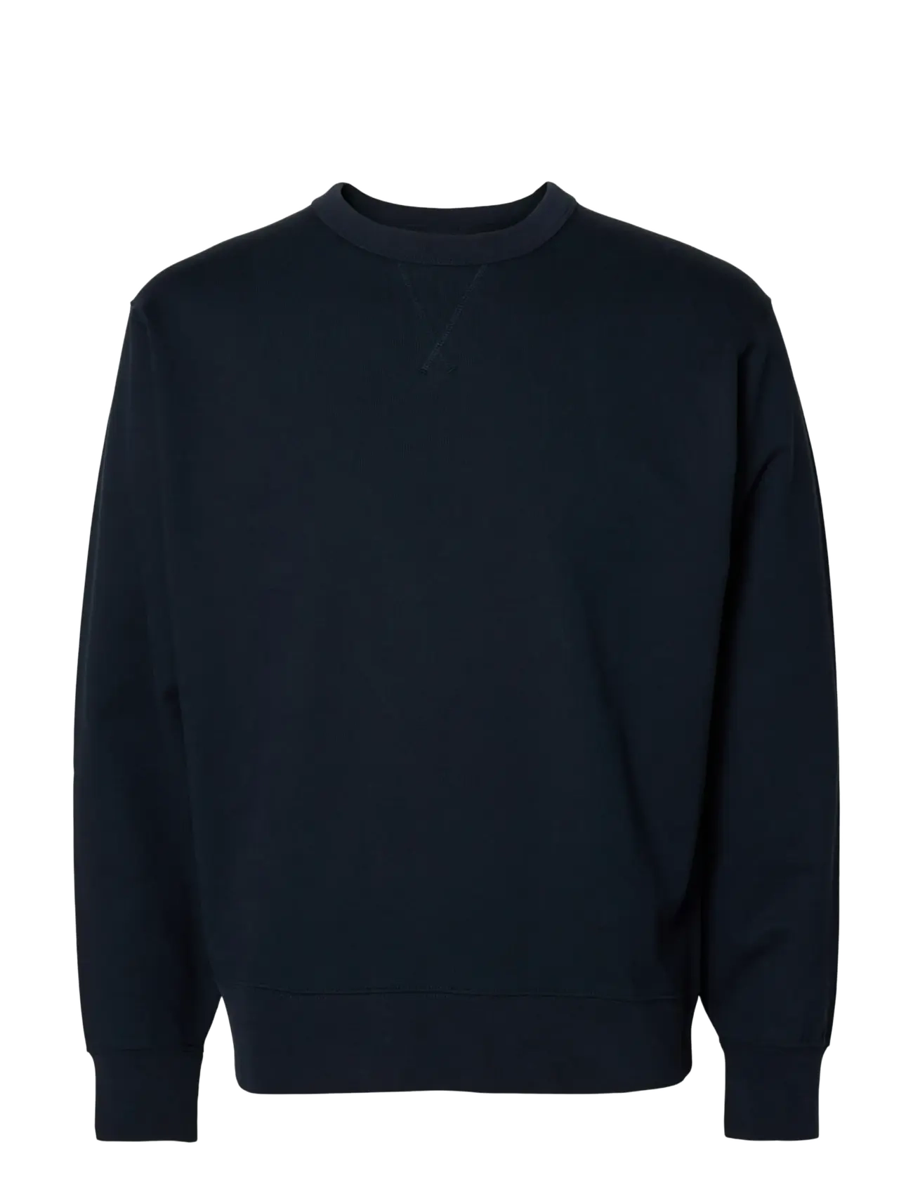 SLHRELAXLUKE LS SWEAT CREW NECK NOOS - DARK SAPPHIRE