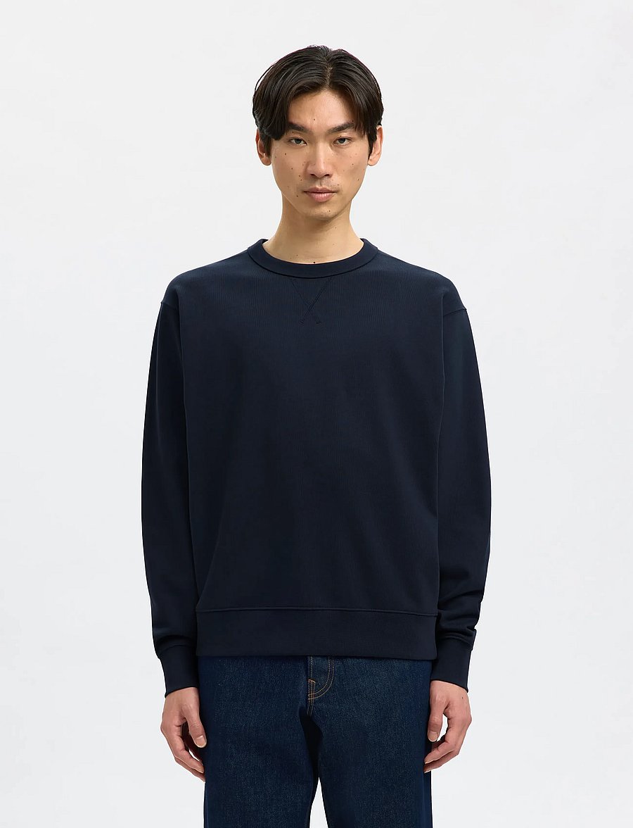 Selected - SLMRELAXLUKE LS SWEAT CREW NECK NOOS - nach anlass kaufen - dark sapphire - 0