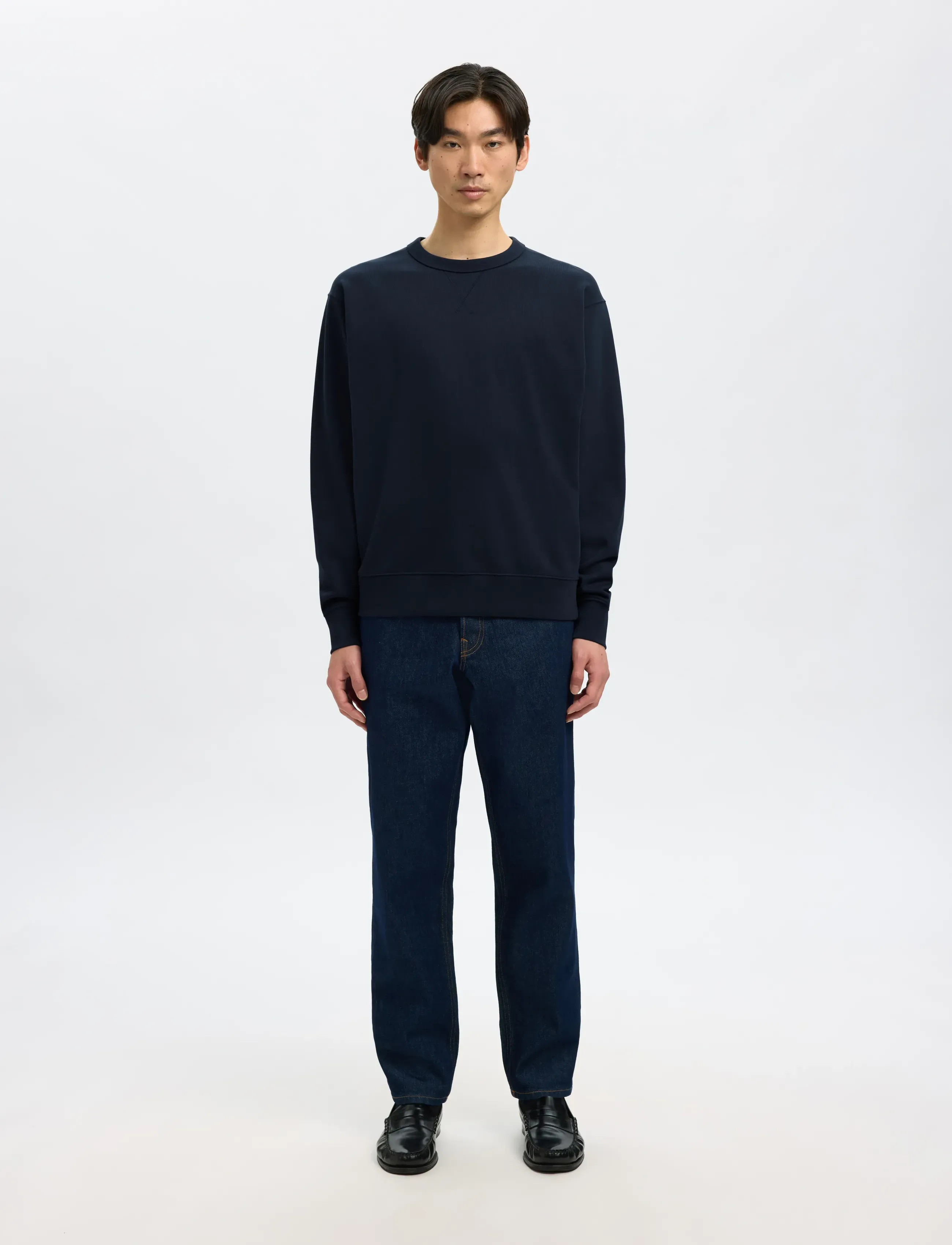 Selected - SLMRELAXLUKE LS SWEAT CREW NECK NOOS - nach anlass kaufen - dark sapphire - 4