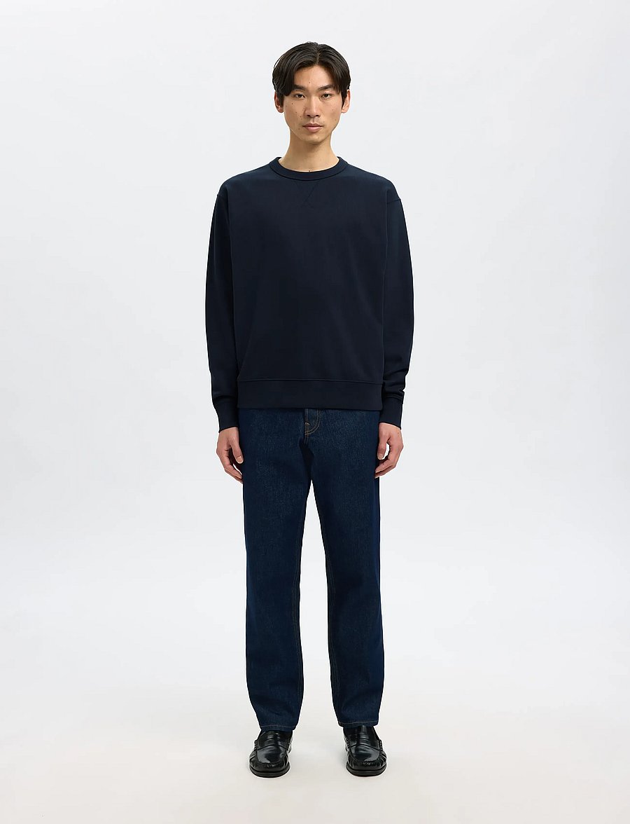 Selected - SLMRELAXLUKE LS SWEAT CREW NECK NOOS - nach anlass kaufen - dark sapphire - 4