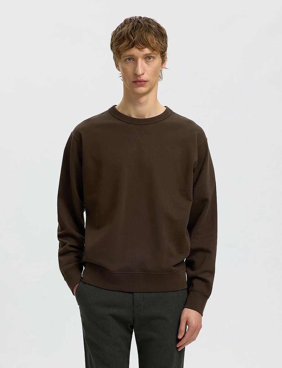 Selected - SLMRELAXLUKE LS SWEAT CREW NECK NOOS - shop efter anledning - delicioso - 0