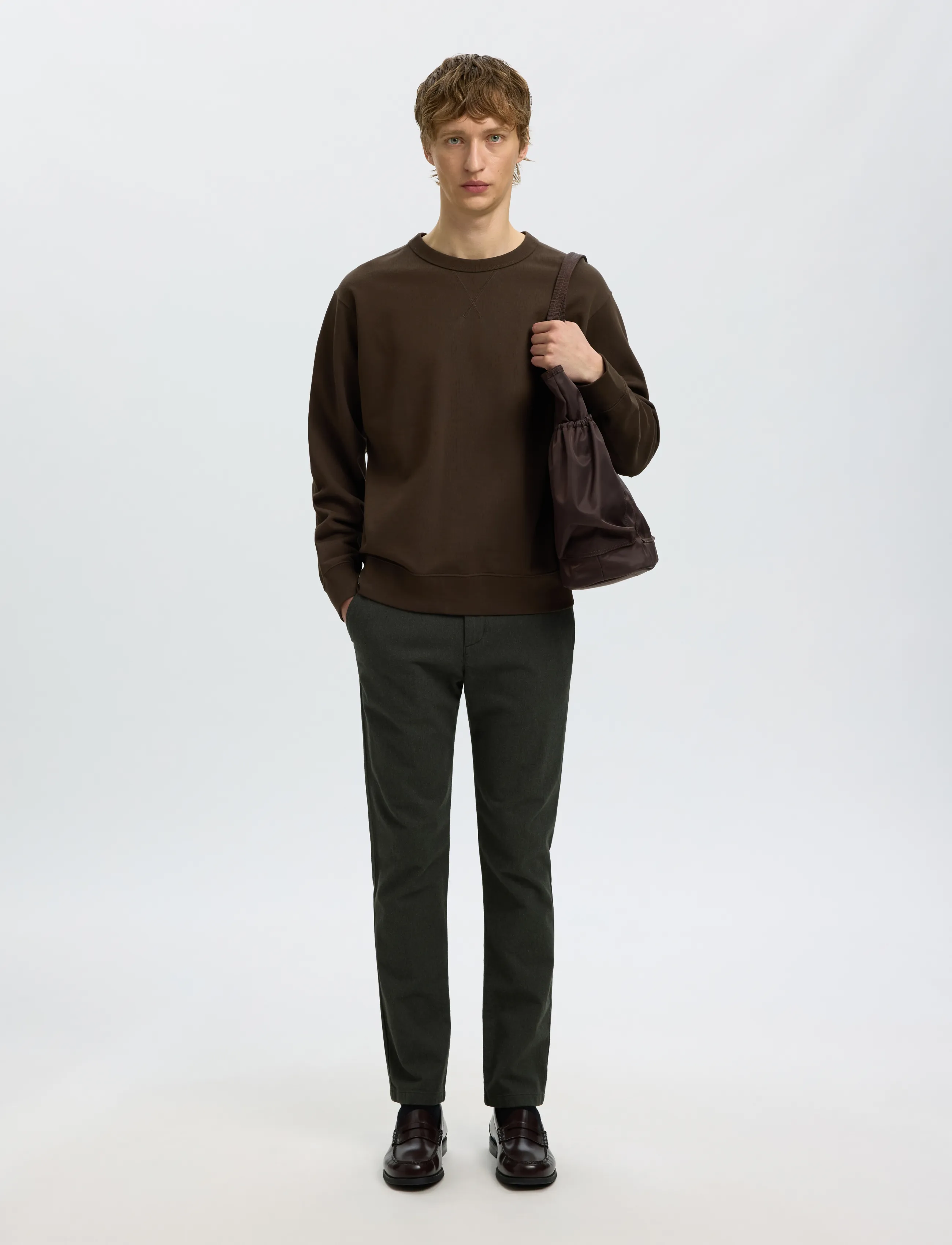 Selected - SLMRELAXLUKE LS SWEAT CREW NECK NOOS - shop efter anledning - delicioso - 5