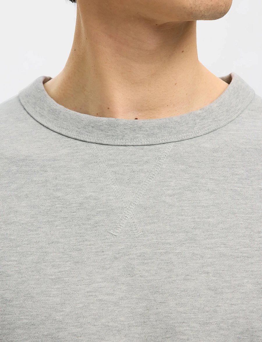 Selected - SLHRELAXLUKE LS SWEAT CREW NECK NOOS - osta olukorra järgi - light grey melange - 4