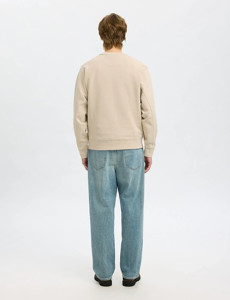 Selected - SLHRELAXLUKE LS SWEAT CREW NECK NOOS - shop efter anledning - oatmeal - 2