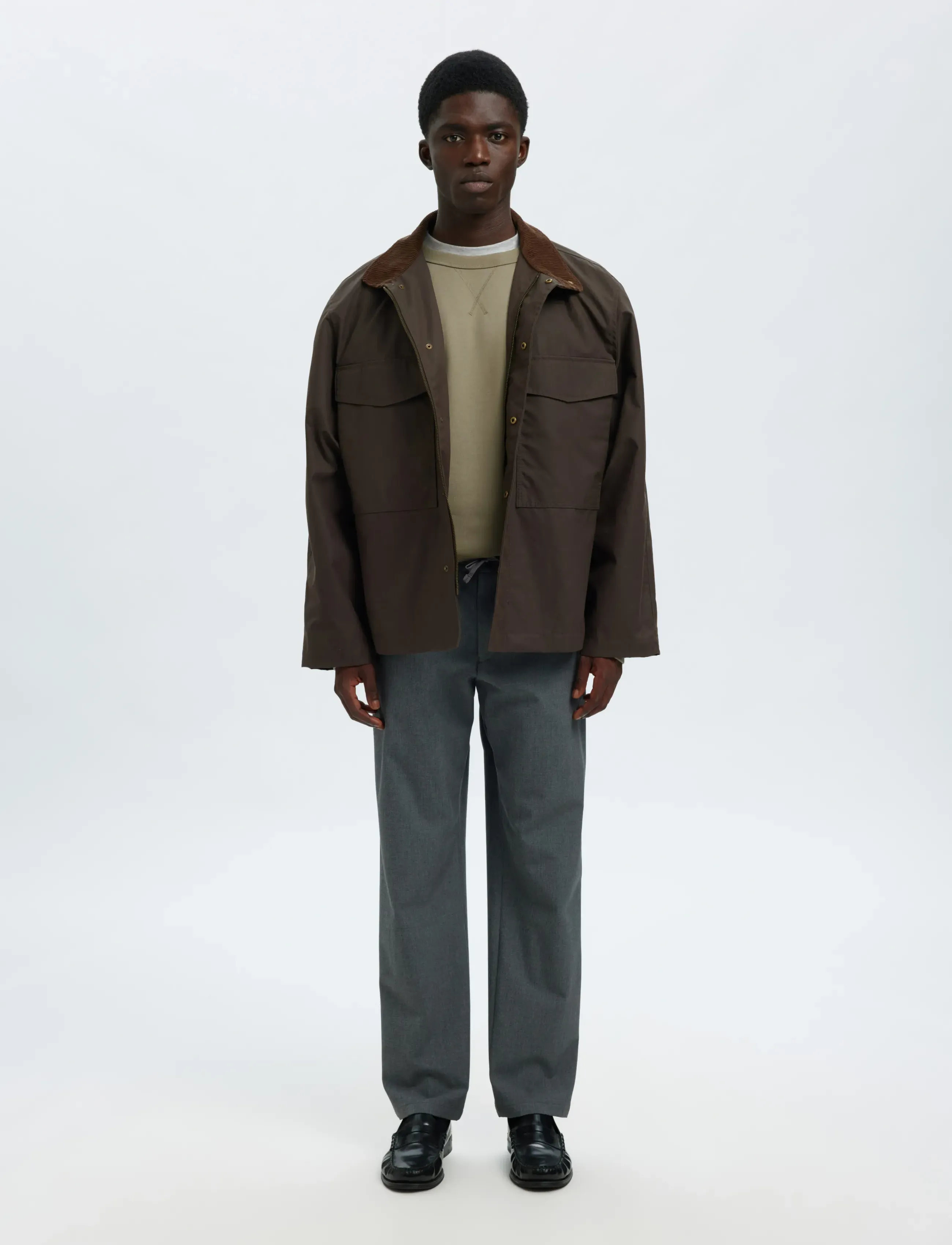 Selected - SLHRELAXLUKE LS SWEAT CREW NECK NOOS - shop efter anledning - vetiver - 4