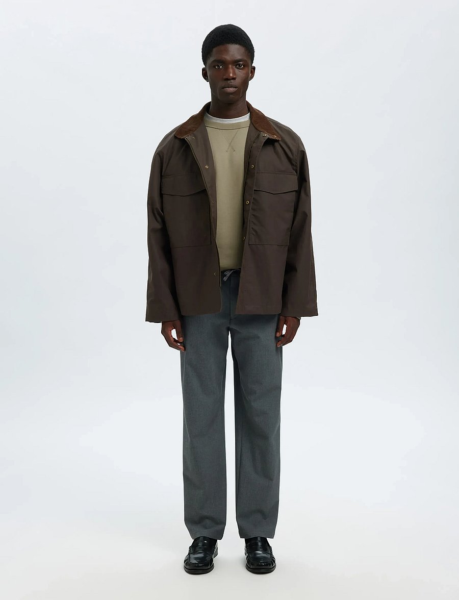 Selected - SLHRELAXLUKE LS SWEAT CREW NECK NOOS - shop efter anledning - vetiver - 4