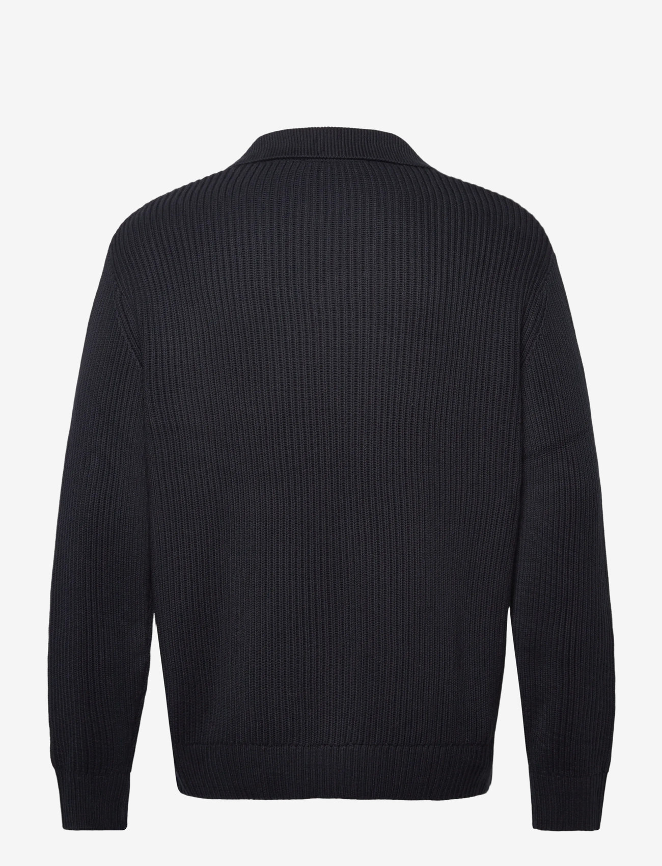 Selected - SLHDRY LS KNIT RELAXED OPEN POLO - langärmelige gestrickte polohemden - sky captain - 2