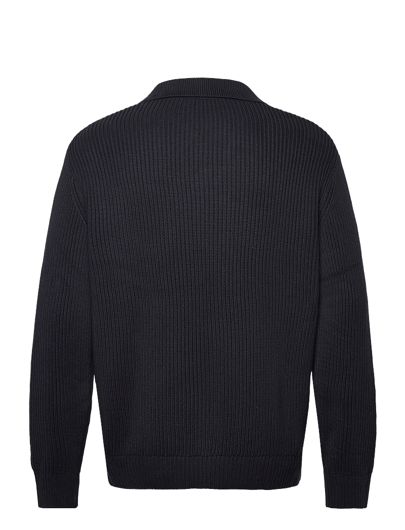 Selected - SLHDRY LS KNIT RELAXED OPEN POLO - langärmelige gestrickte polohemden - sky captain - 2