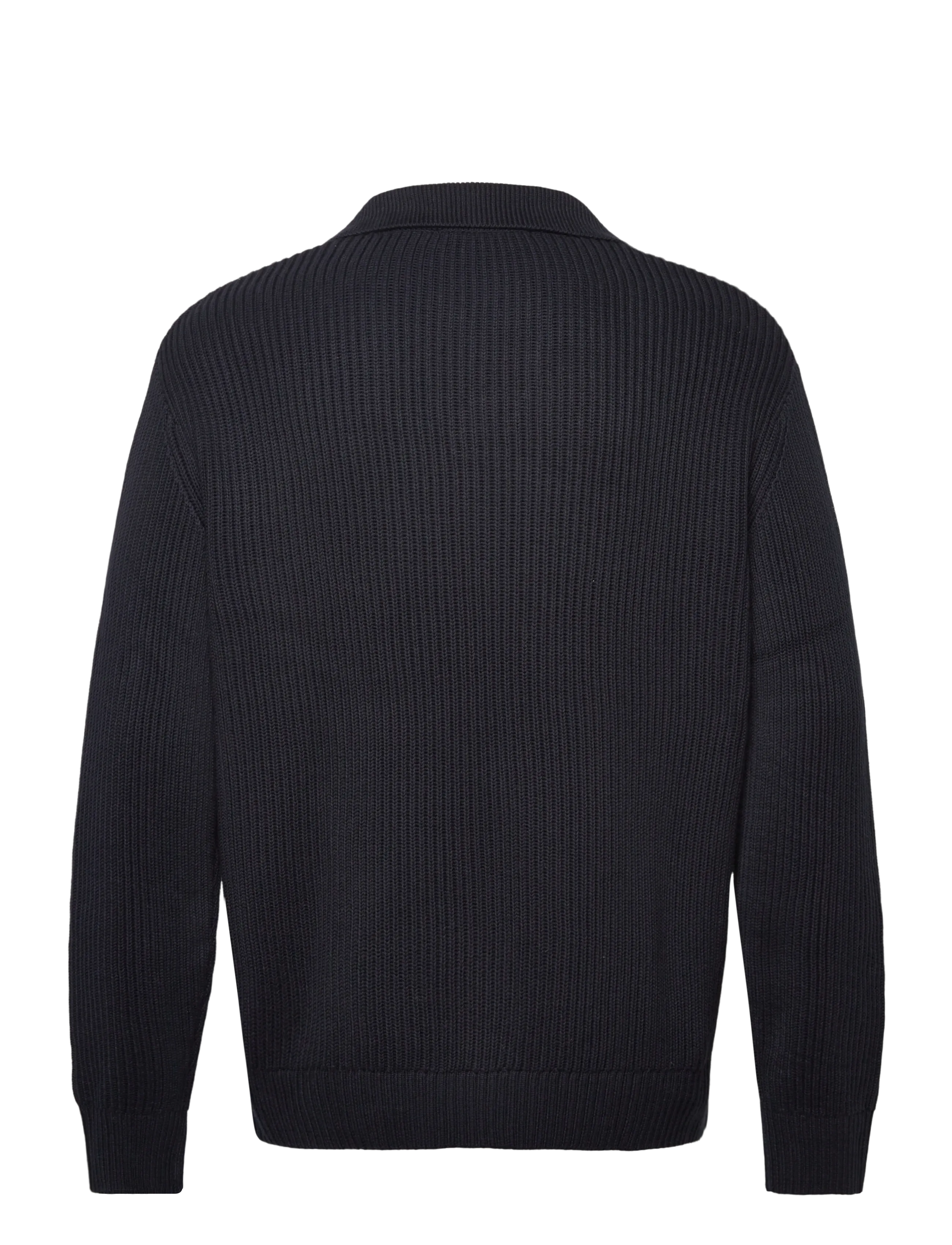 Selected - SLHDRY LS KNIT RELAXED OPEN POLO - langärmelige gestrickte polohemden - sky captain - 2