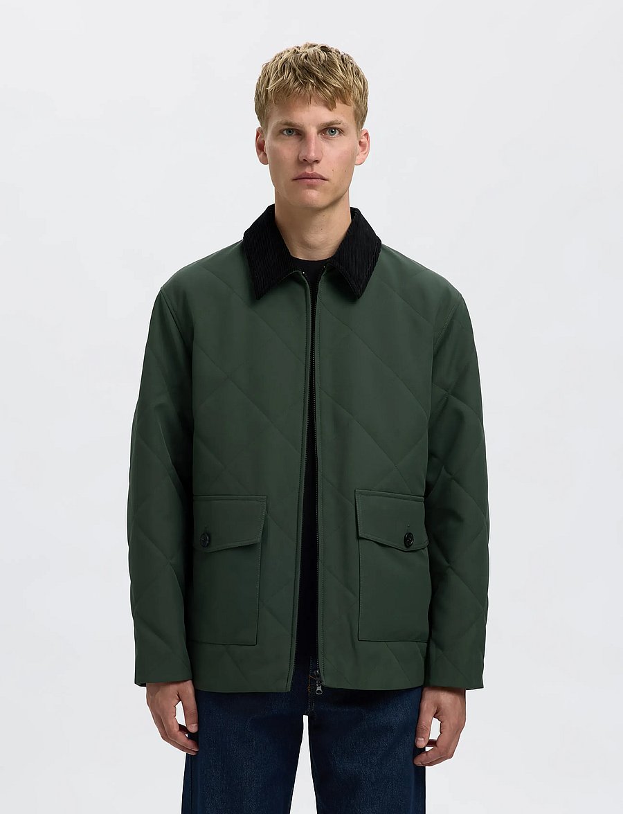 Selected - SLHCARLOS QUILTED JKT - forårsjakker - kalamata - 0