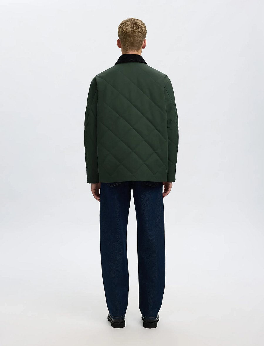 Selected - SLHCARLOS QUILTED JKT - forårsjakker - kalamata - 2