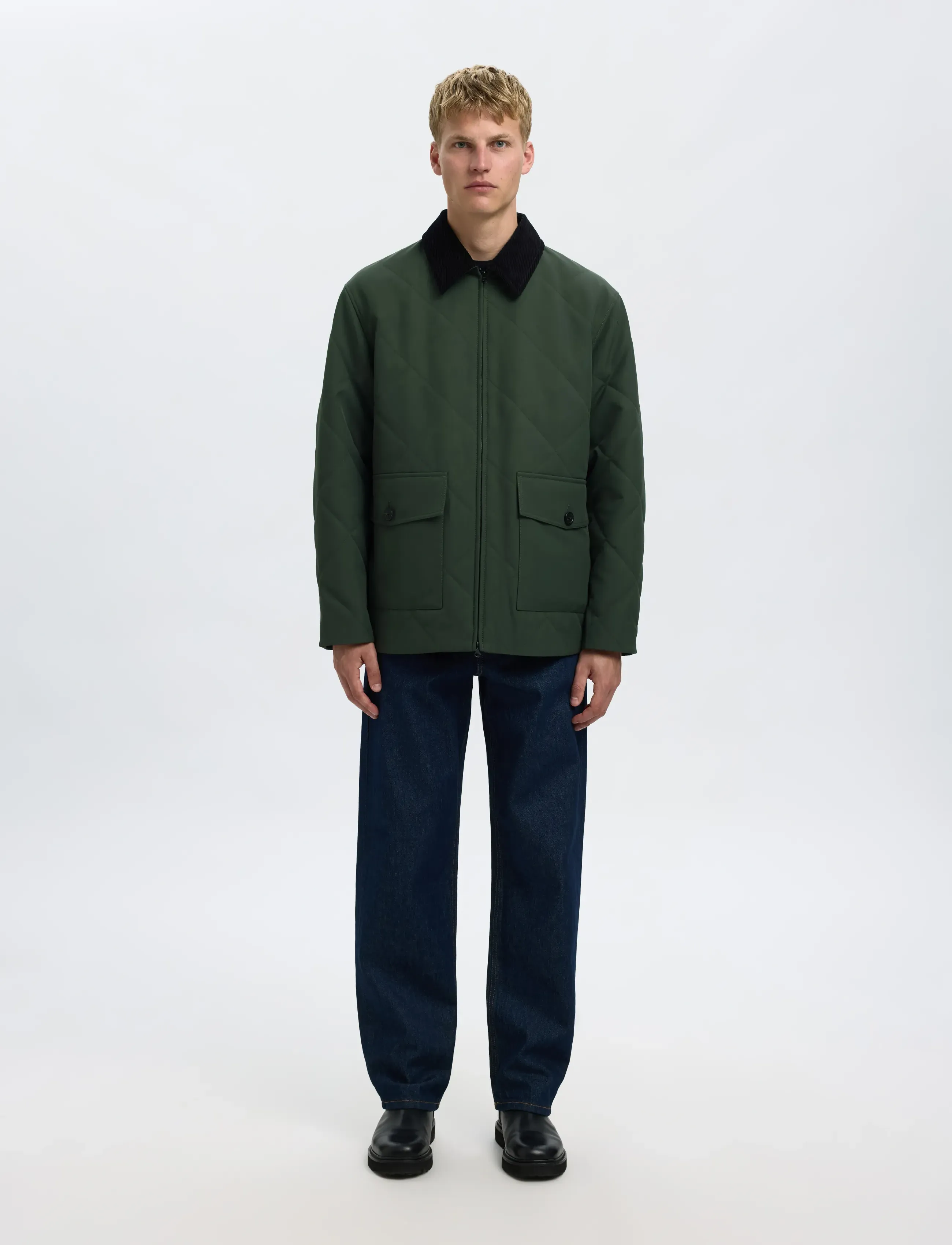 Selected - SLHCARLOS QUILTED JKT - forårsjakker - kalamata - 3