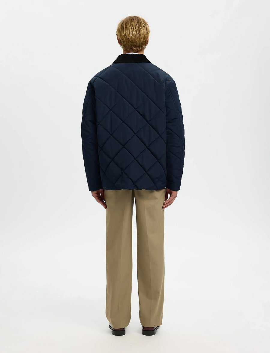 Selected - SLHCARLOS QUILTED JKT - frühlingsjacken - sky captain - 3