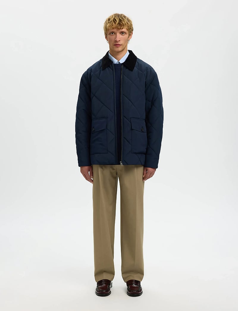 Selected - SLHCARLOS QUILTED JKT - kevättakit - sky captain - 4