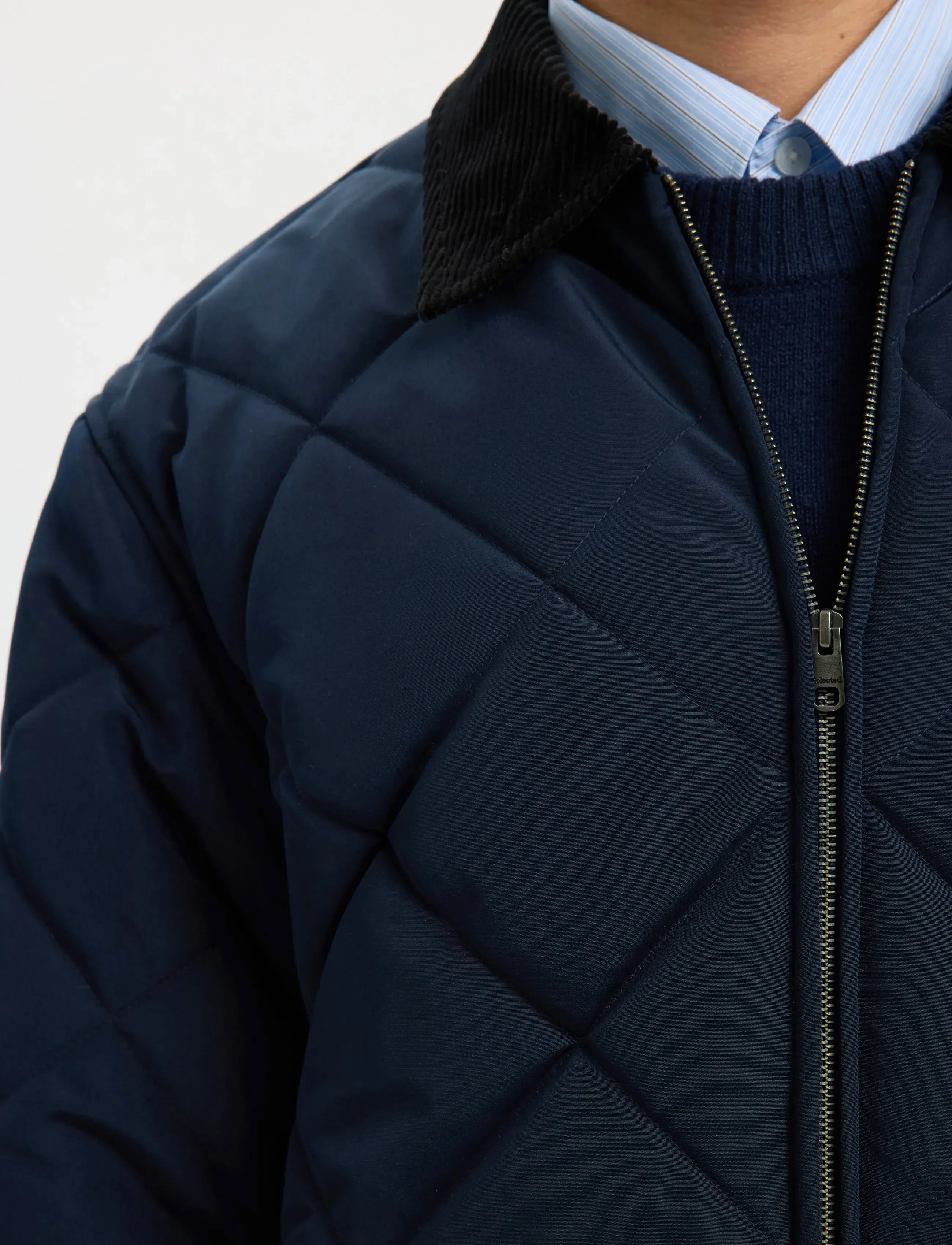 Selected - SLHCARLOS QUILTED JKT - frühlingsjacken - sky captain - 5