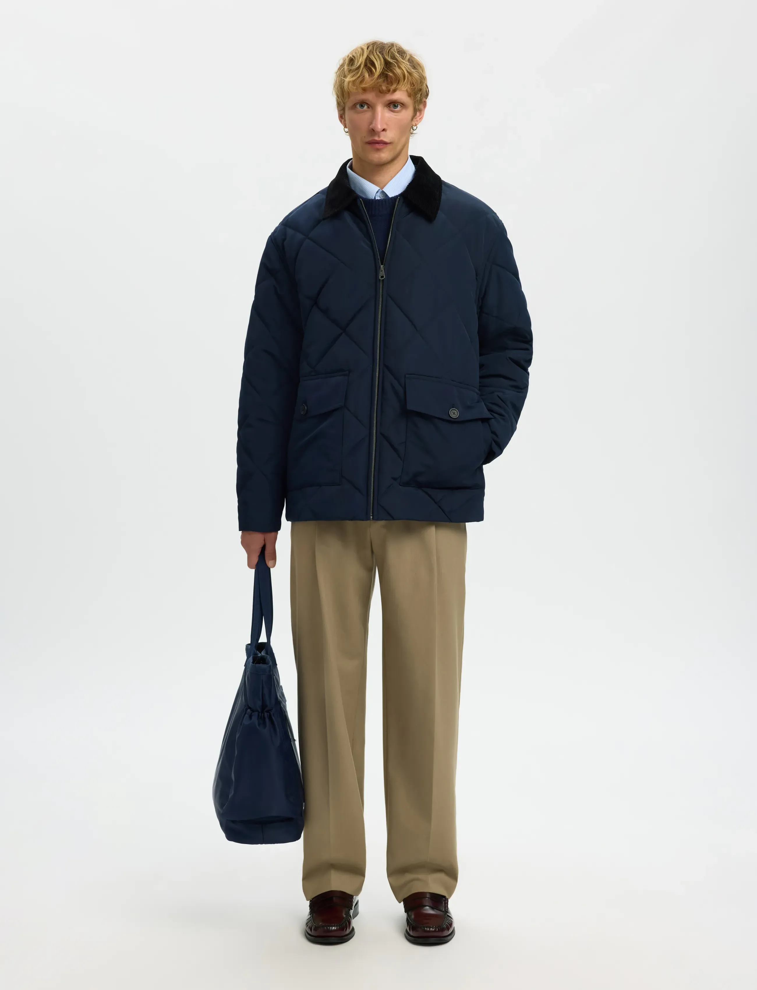 SELECTED Slhcarlos Quilted Jkt dunjackor herr – bild 5