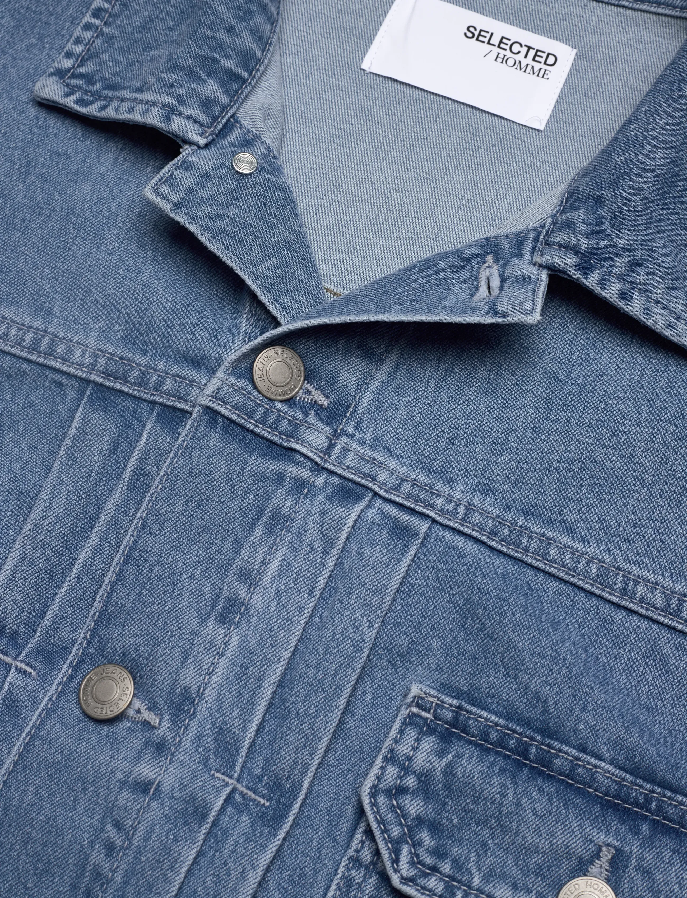 Selected - SLHJEREMY REG 301 LB DENIM JACKET EX - forårsjakker - light blue denim - 2