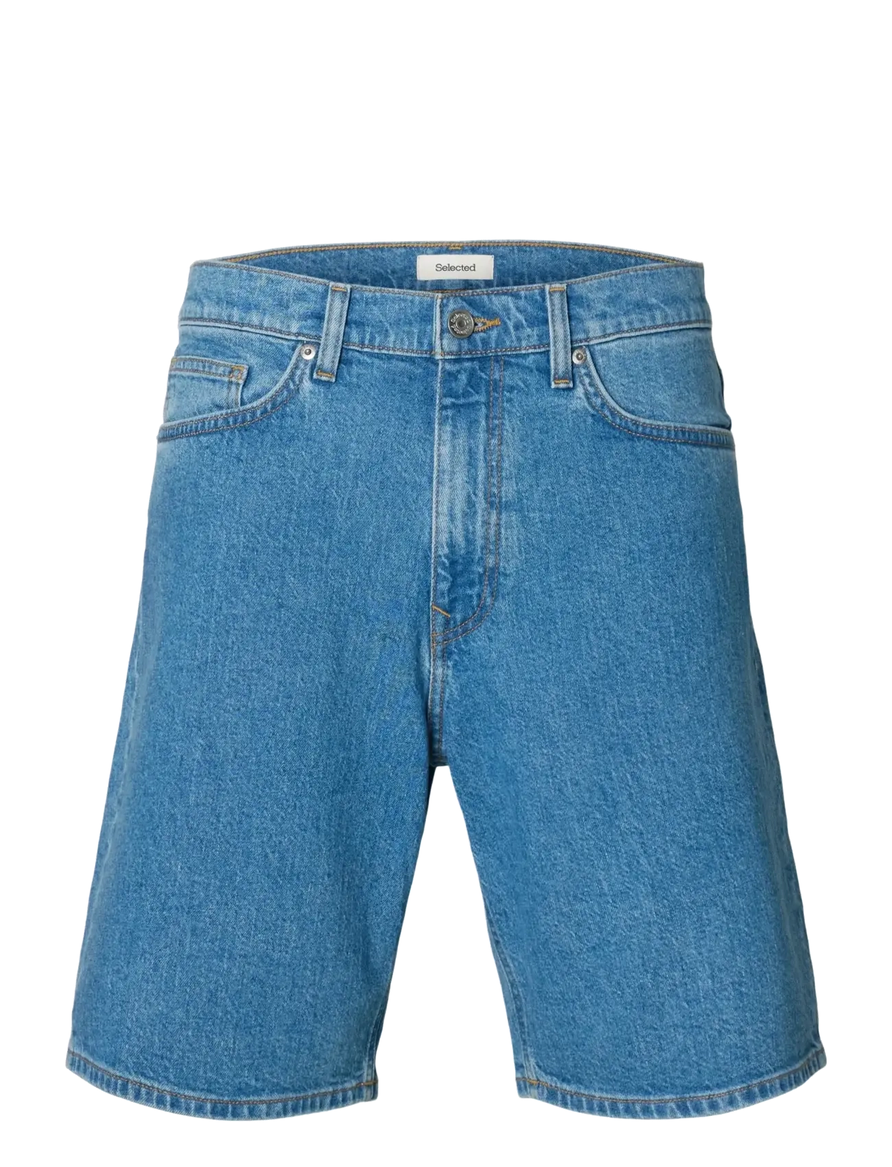 Selected SLMREG ALEX L.BLUE 701 DENIM SHORTS NOOS - Shorts - LIGHT BLUE DENIM / blue