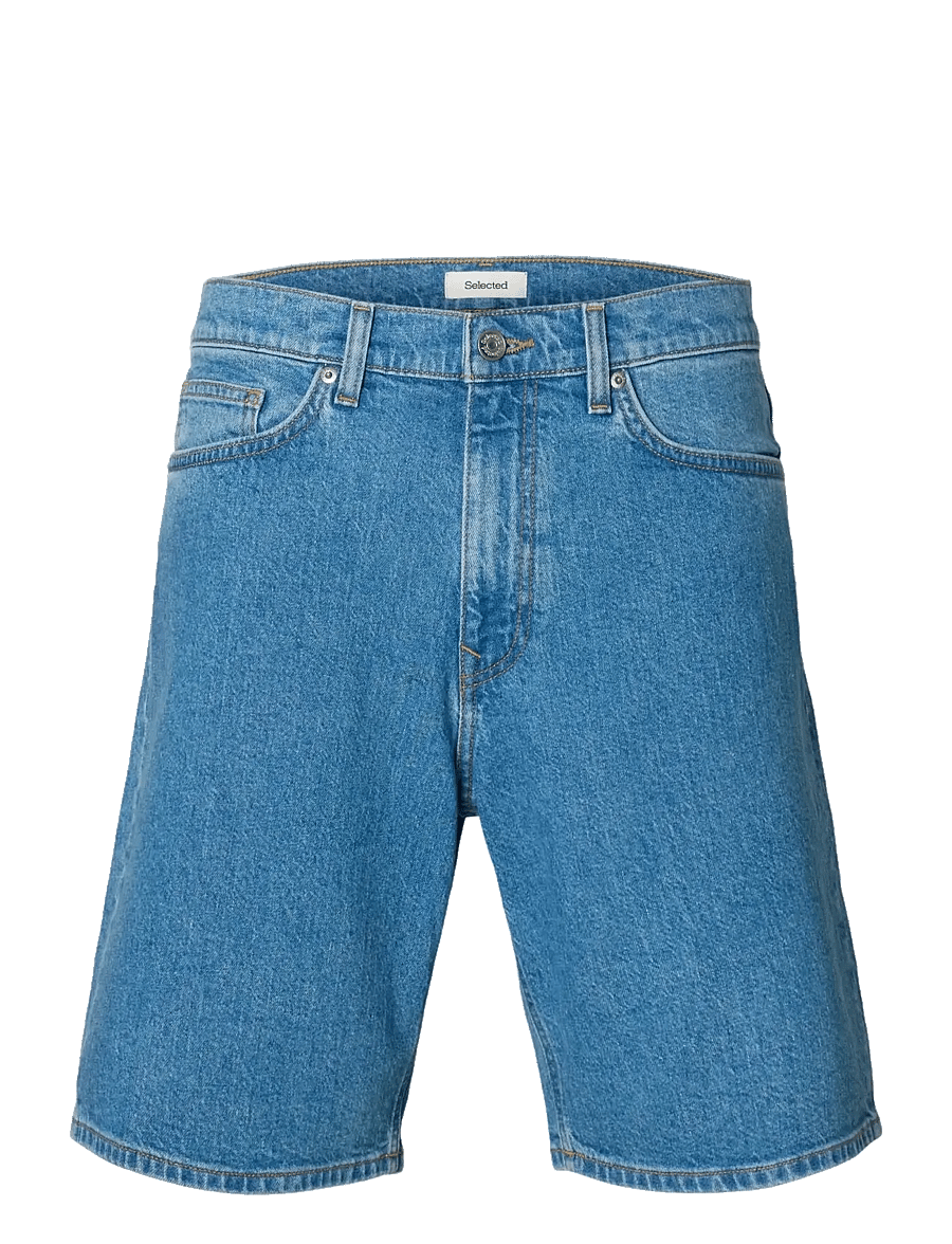 Selected - SLMREG ALEX L.BLUE 701 DENIM SHORTS NOOS - jeansshorts - light blue denim - 1
