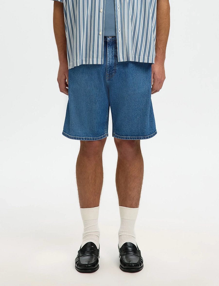 Selected - SLMREG ALEX M.BLUE 702 DENIM SHORTS NOOS - jeansshorts - medium blue denim - 0
