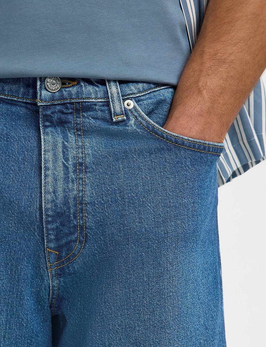 Selected - SLMREG ALEX M.BLUE 702 DENIM SHORTS NOOS - jeansshorts - medium blue denim - 4