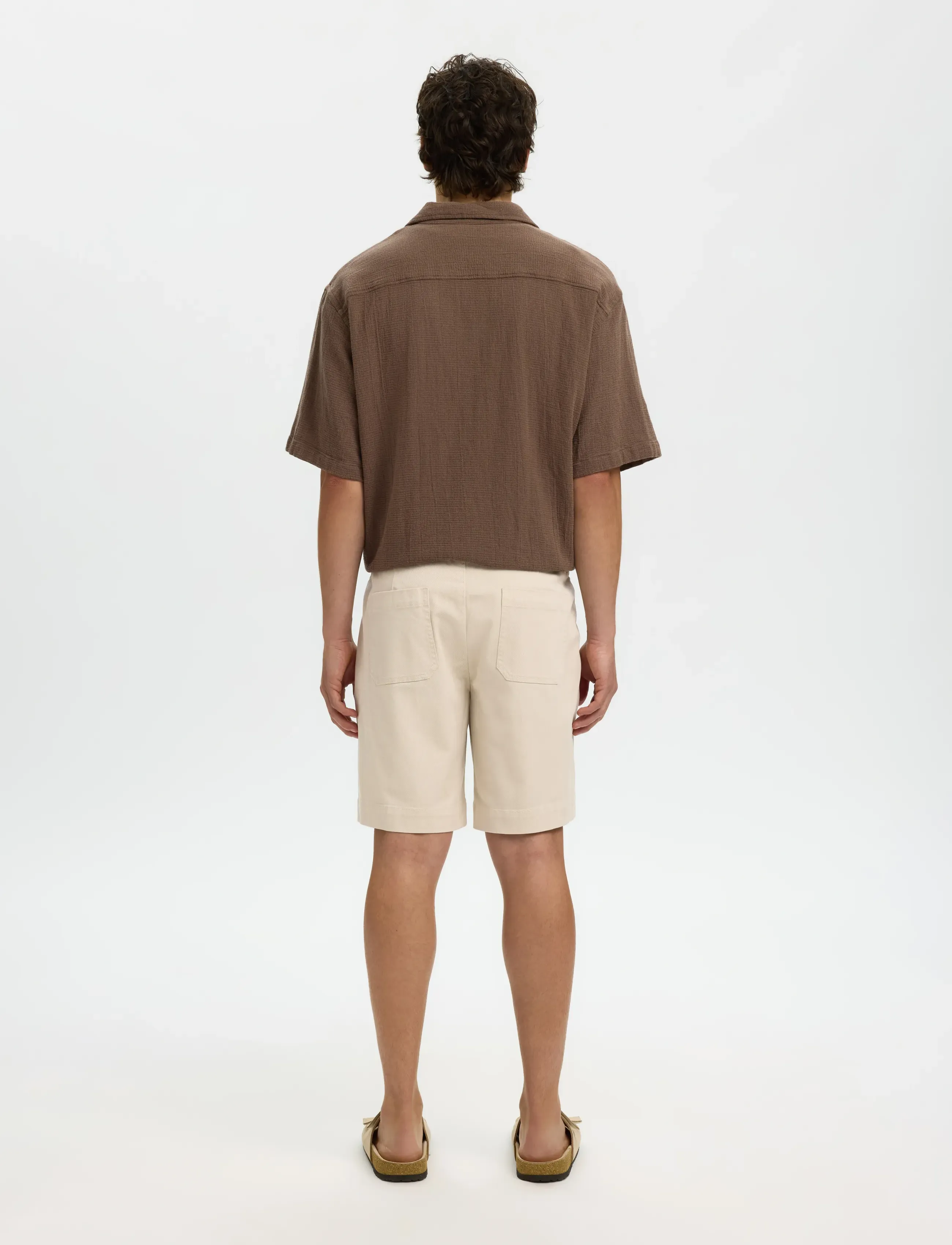 Selected - SLHREGULAR-HARVEY SUMMER SHORTS - casual shorts - oatmeal - 2