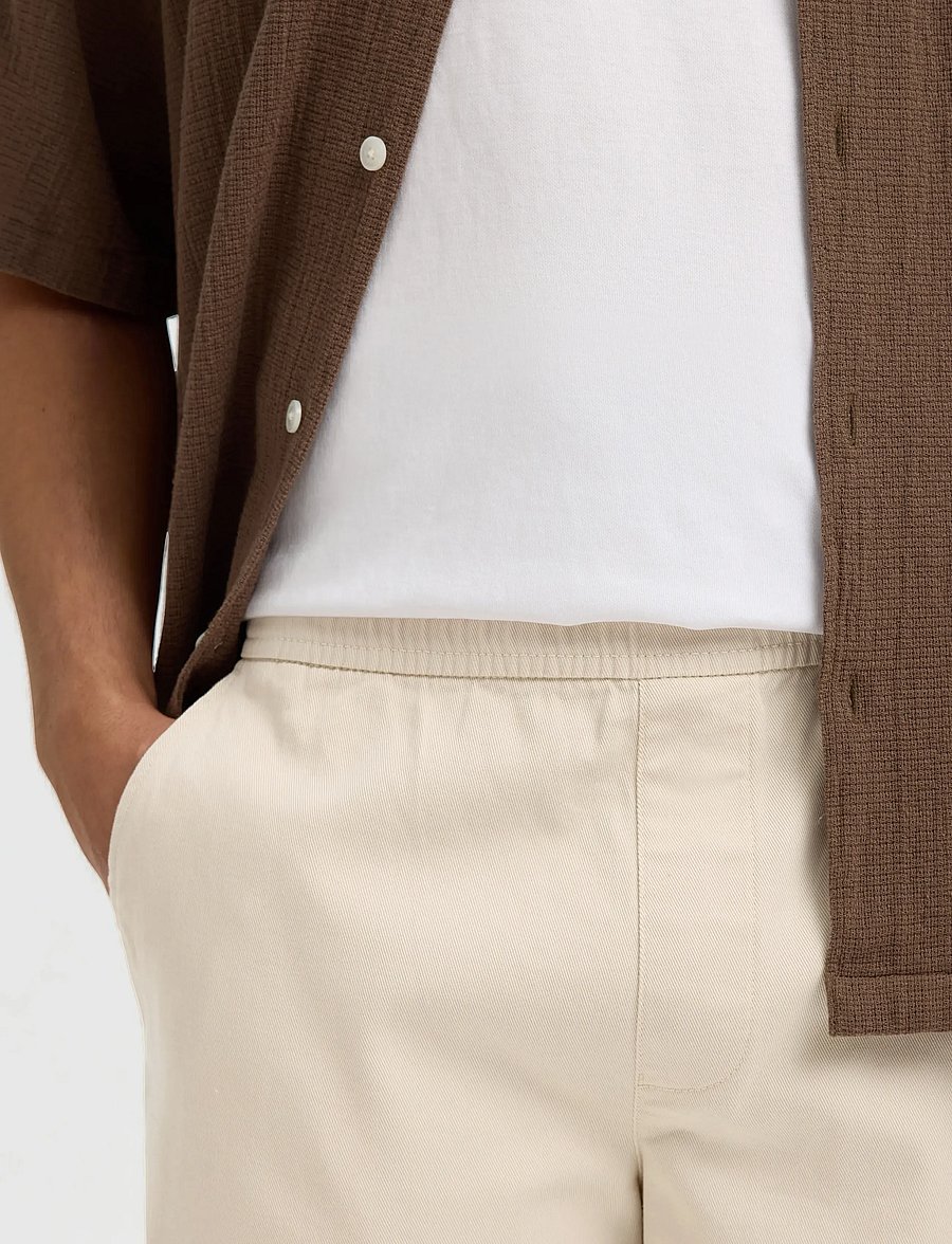 Selected - SLHREGULAR-HARVEY SUMMER SHORTS - freizeitshorts - oatmeal - 4
