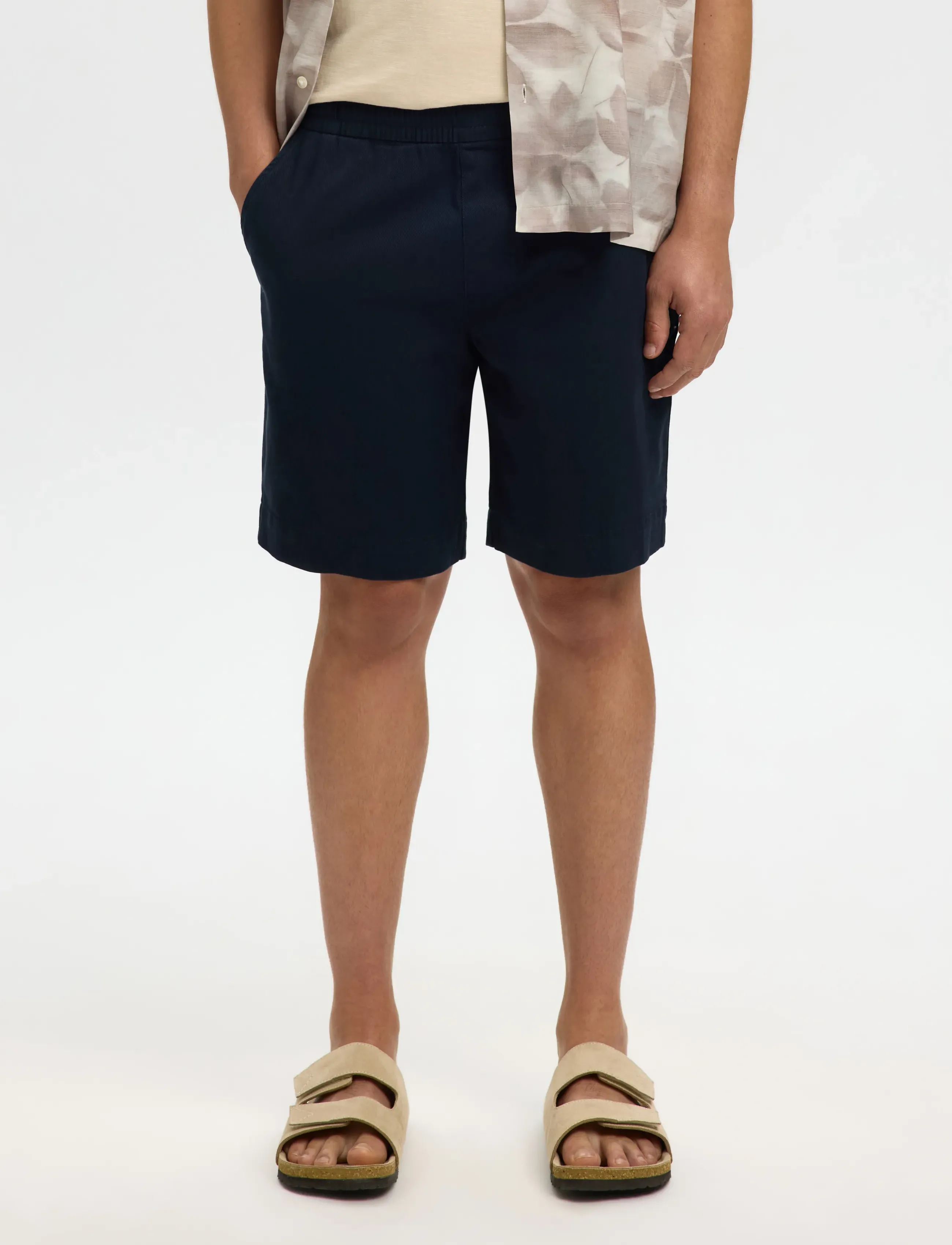 Selected Slhregular-Harvey Summer Shorts, M, Navy, Shorts > Afslappede Shorts, Herre
