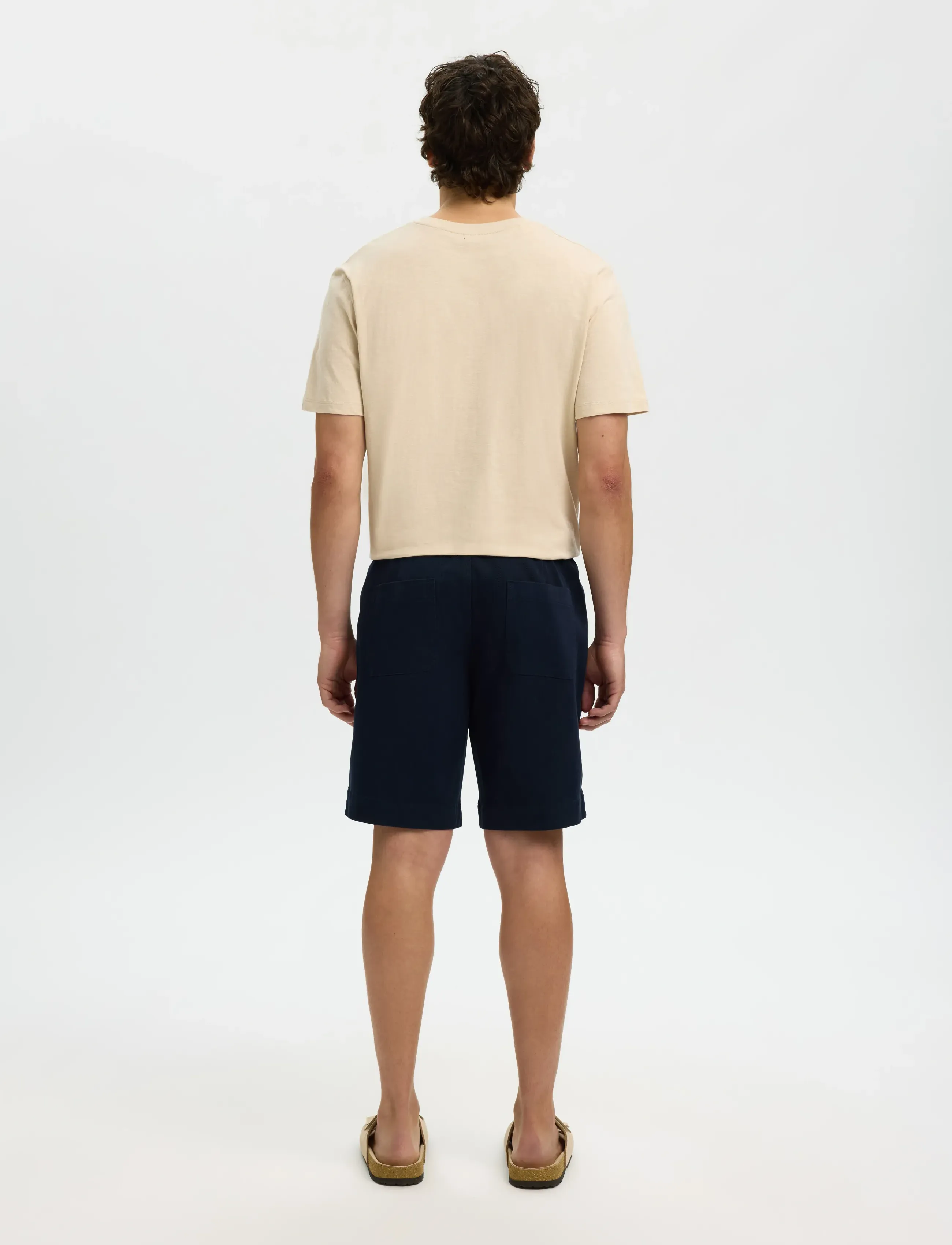 Selected - SLHREGULAR-HARVEY SUMMER SHORTS - hversdagsstuttbuxur - sky captain - 2