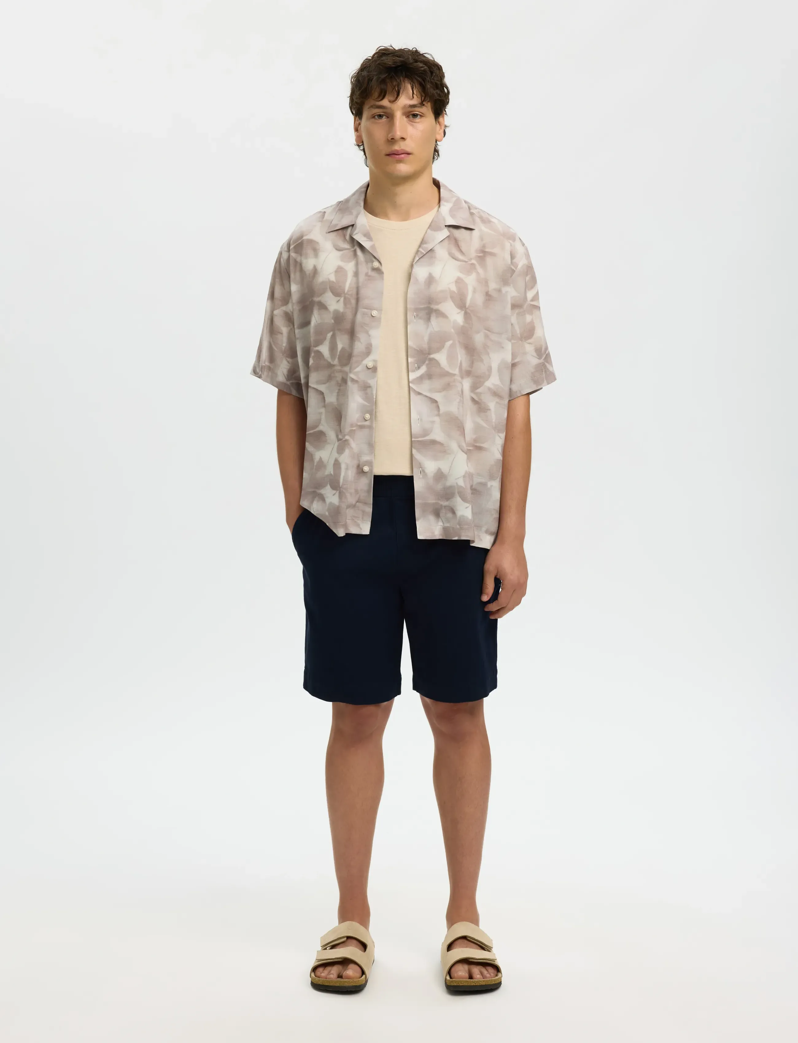 Selected - SLHREGULAR-HARVEY SUMMER SHORTS - hversdagsstuttbuxur - sky captain - 3