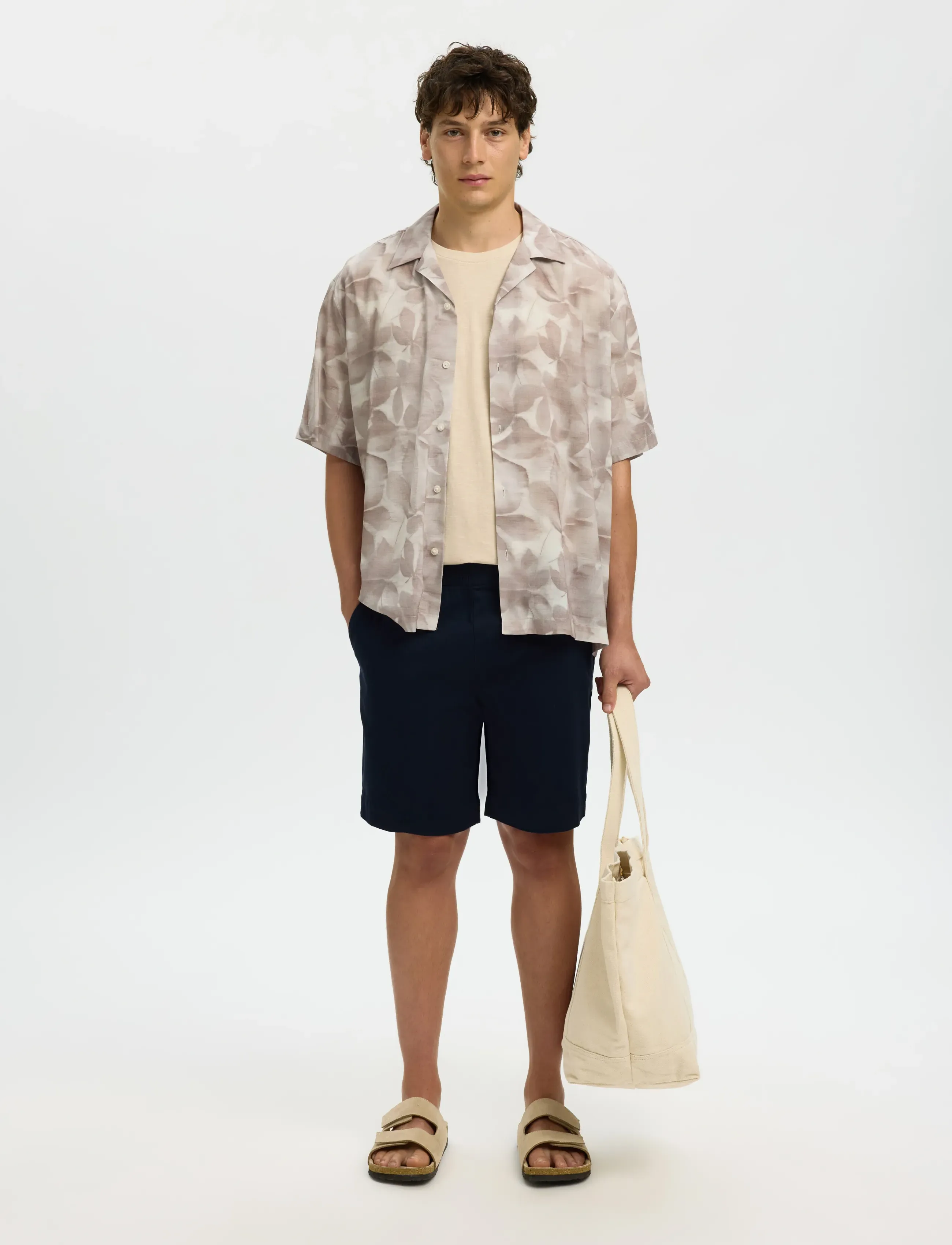 Selected - SLHREGULAR-HARVEY SUMMER SHORTS - hversdagsstuttbuxur - sky captain - 5