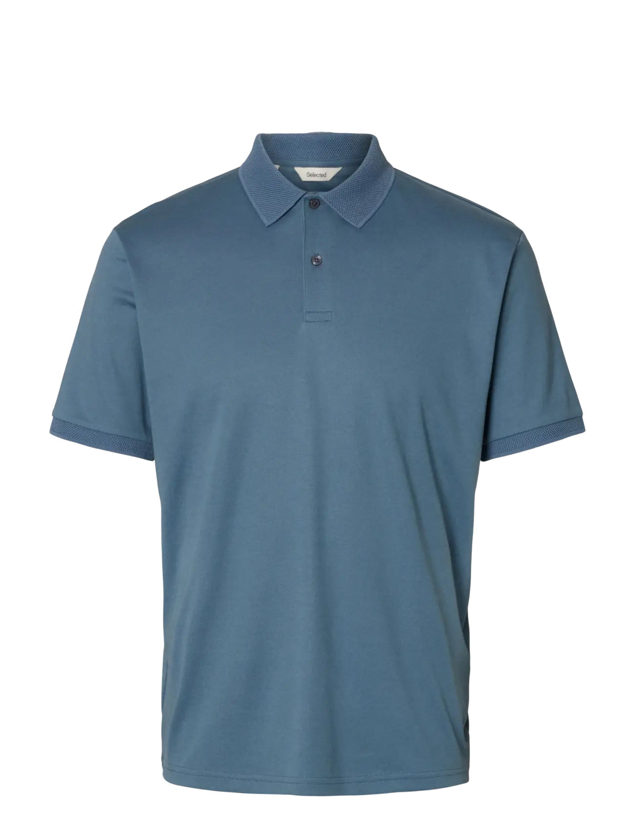 Selected SLHFAVE BUTTON SS POLO NOOS - Polosärgid - BLUE MIRAGE / blue