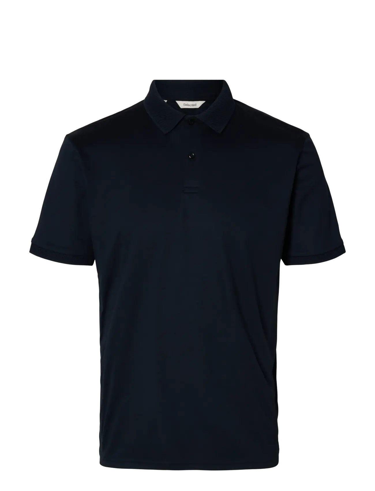 Selected SLHFAVE BUTTON SS POLO NOOS - Poloer - SKY CAPTAIN / navy