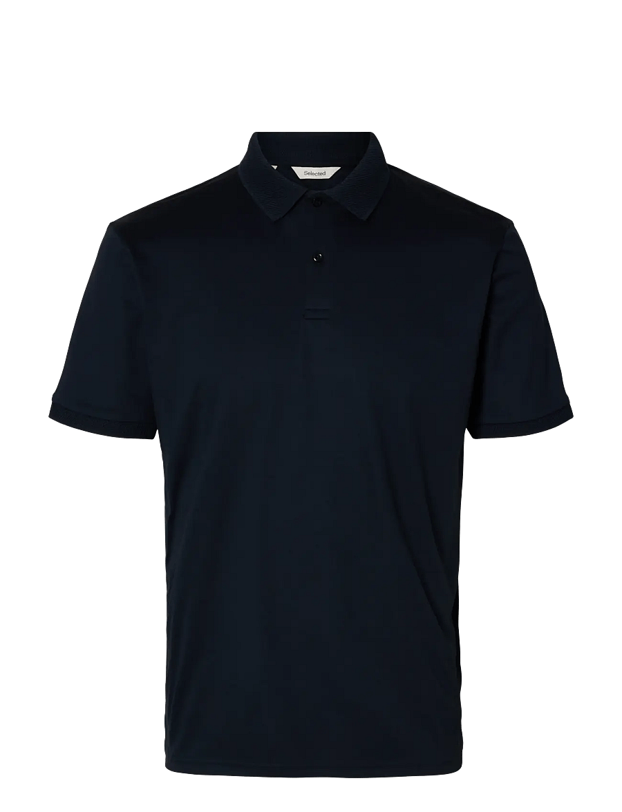 Selected - SLHFAVE BUTTON SS POLO NOOS - kurzärmelig - sky captain - 1