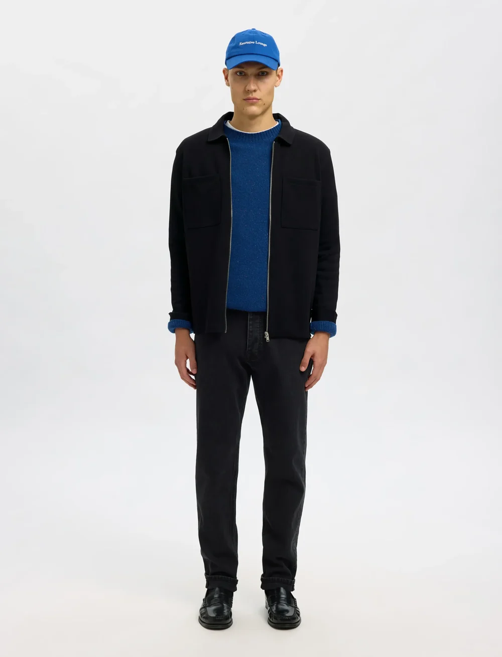 Selected - SLHJACKIE SWEAT ZIP JACKET NOOS - sügisjakid - black - 4