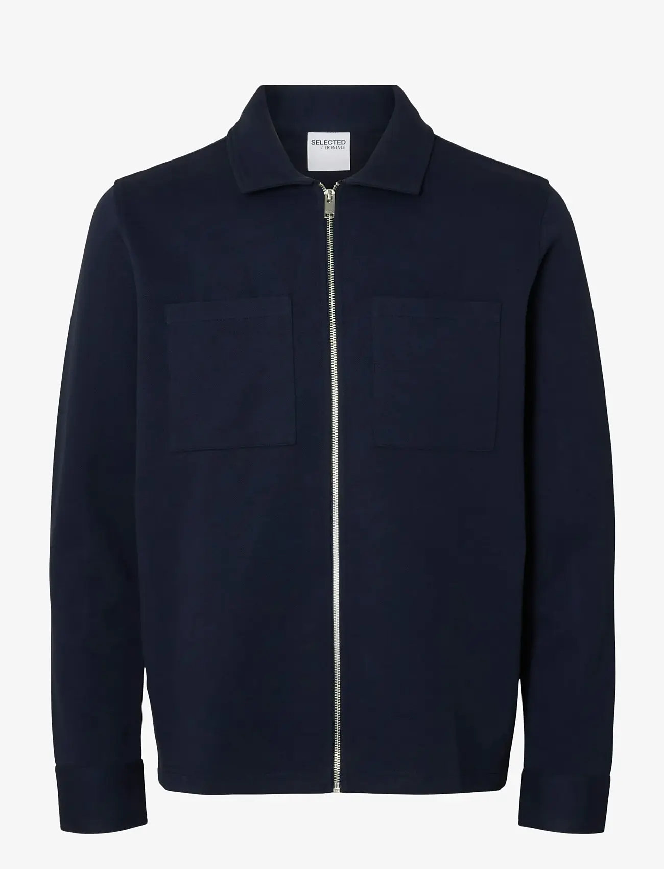Selected - SLHJACKIE SWEAT ZIP JACKET NOOS - herbstjacken - navy blazer - 1