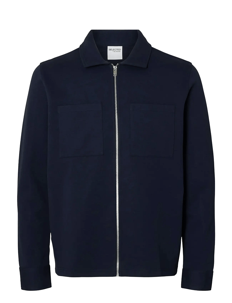 Selected - SLHJACKIE SWEAT ZIP JACKET NOOS - vestes de printemps - navy blazer - 1