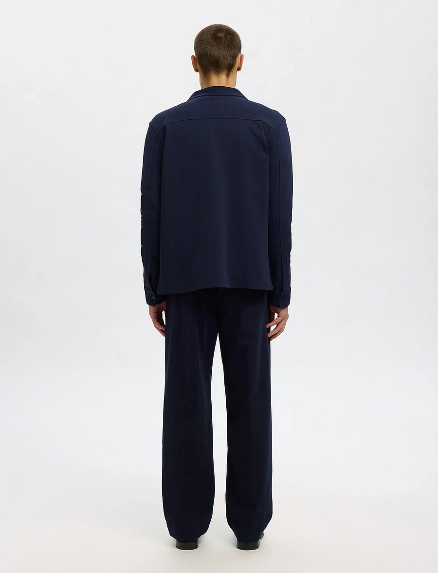 Selected - SLHJACKIE SWEAT ZIP JACKET NOOS - vestes de printemps - navy blazer - 3