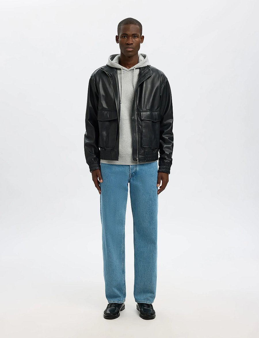 Selected - SLHRELAXLUKE LS SWEAT HOODIE NOOS - kapuzenpullover - light grey melange - 5