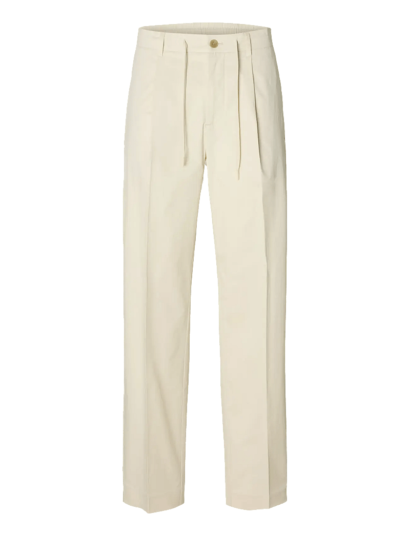 Selected - SLH190-REG TAPE LEROY PLEAT JARI PNT NOO - casual - birch - 1