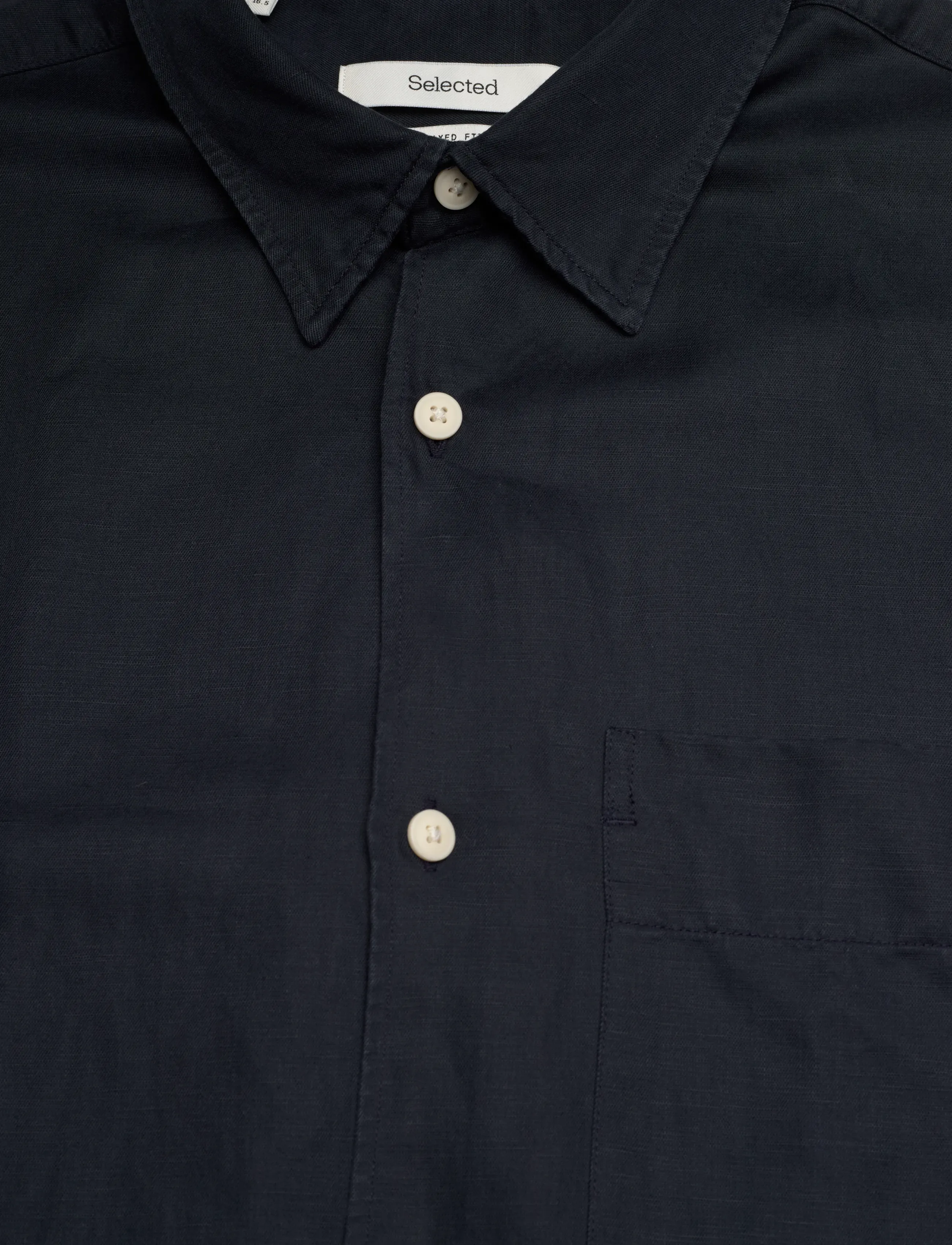 Selected - SLHRLXMIKA TENCEL BLEND LS SHIRT - freizeithemden - sky captain - 2