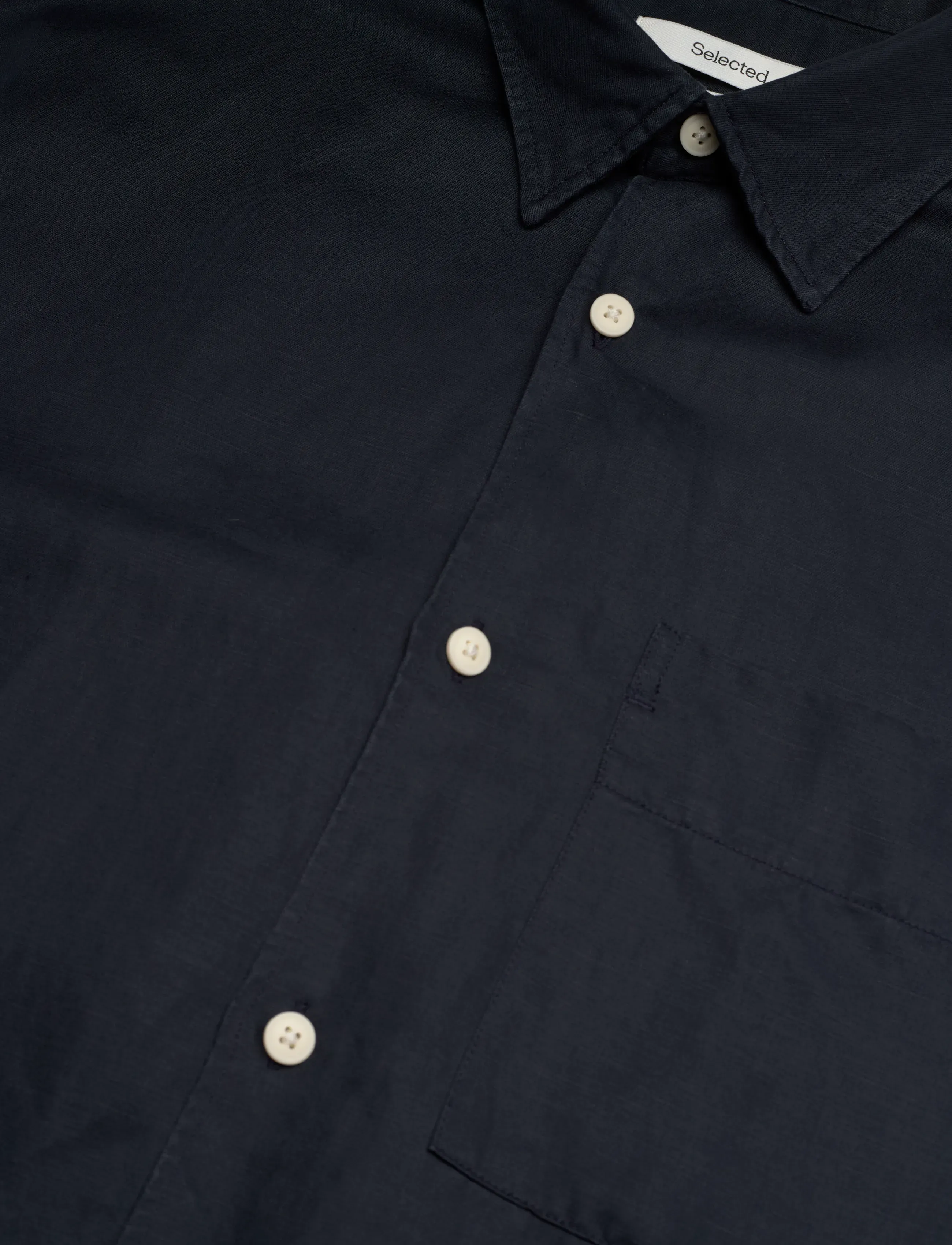 Selected - SLHRLXMIKA TENCEL BLEND LS SHIRT - freizeithemden - sky captain - 3