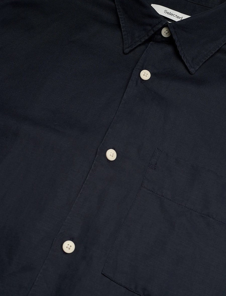 Selected - SLHRLXMIKA TENCEL BLEND LS SHIRT - freizeithemden - sky captain - 3