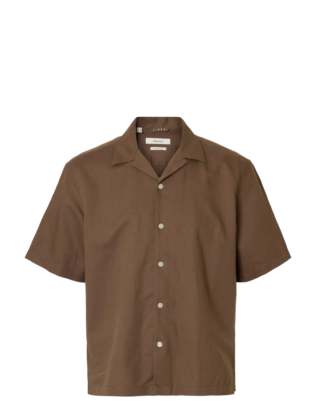 Selected Slmrlxclay Linenblend Ss Shirt Res Noos (SEL16100085