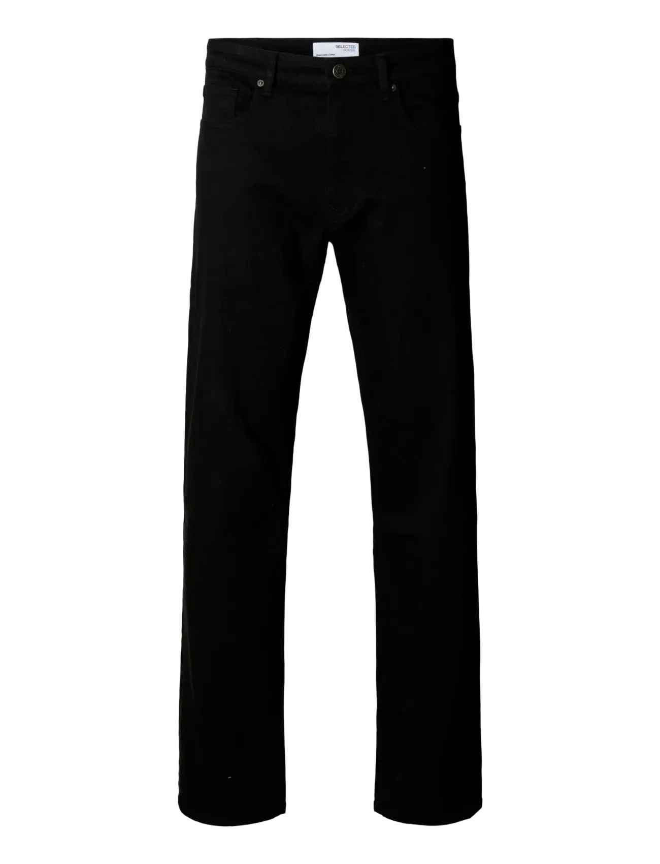 Selected SLM196-STRAIGHT BEN STAYBLACK600JNS NOOS - Jeans - BLACK DENIM / black